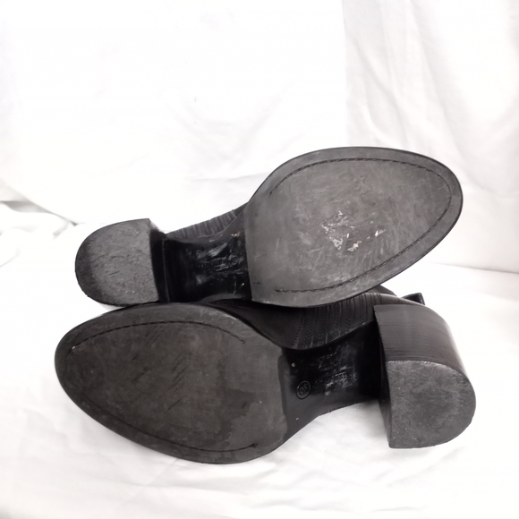 ALL SAINTS Oiled Suede Block Heeled Chelsea Boots - Picture 8 of 8